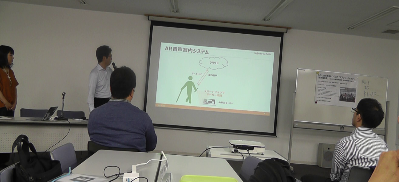 AR音声案内システムチームの写真